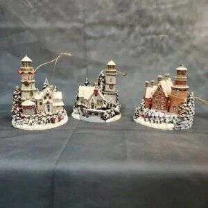 Thomas Kinkade Winter Illuminations Ornament Collection